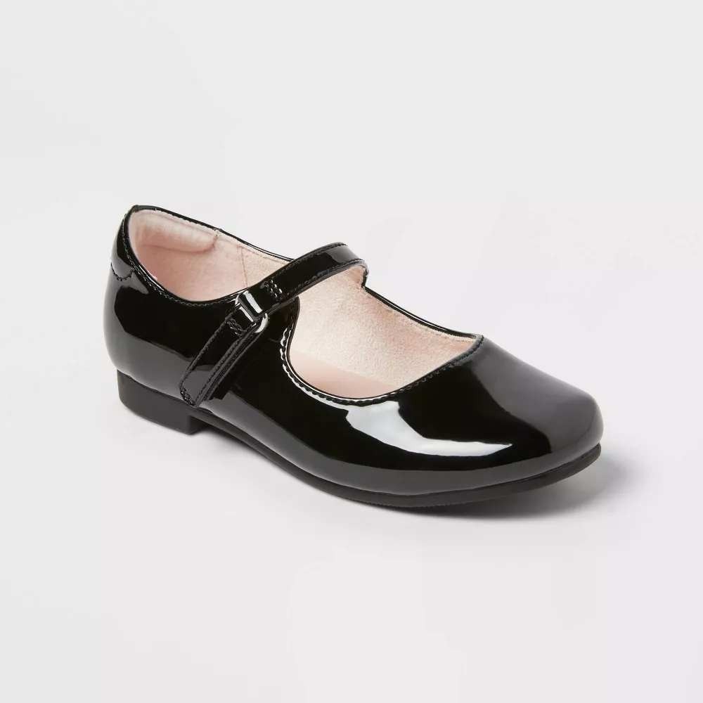Toddler Girl Marie Mary Jane Shoes by Cat & Jack Black Size 9 New With Tags